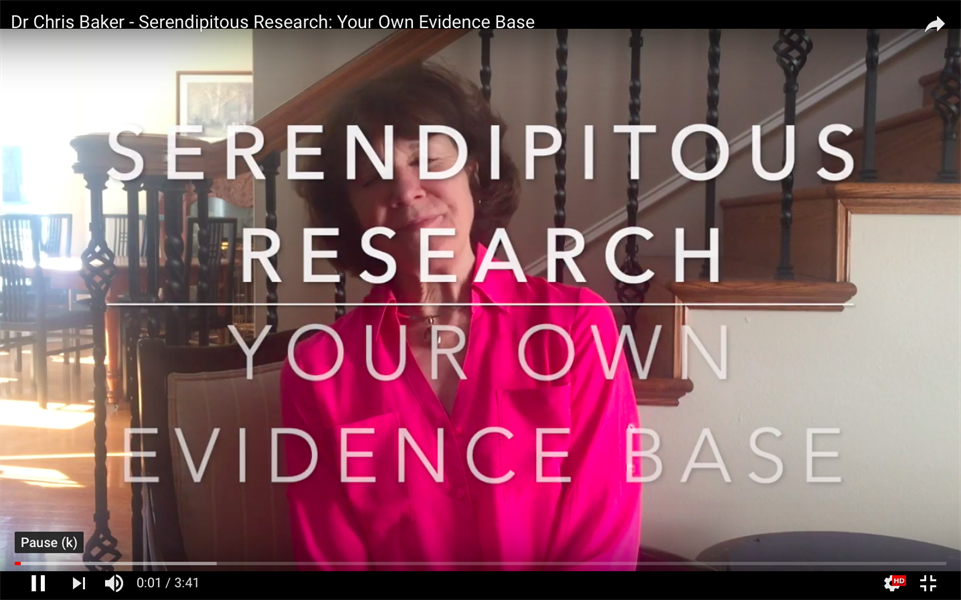Serendipitous Research: Your Own Evidence Base